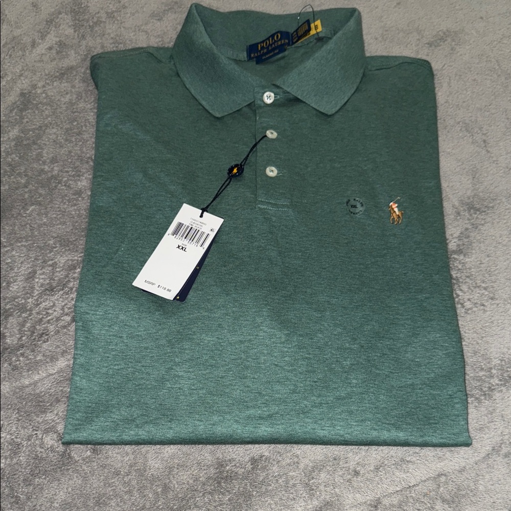 Polo by Ralph Lauren Men's Sage Green Polo Shirt size(xxl) men’s
